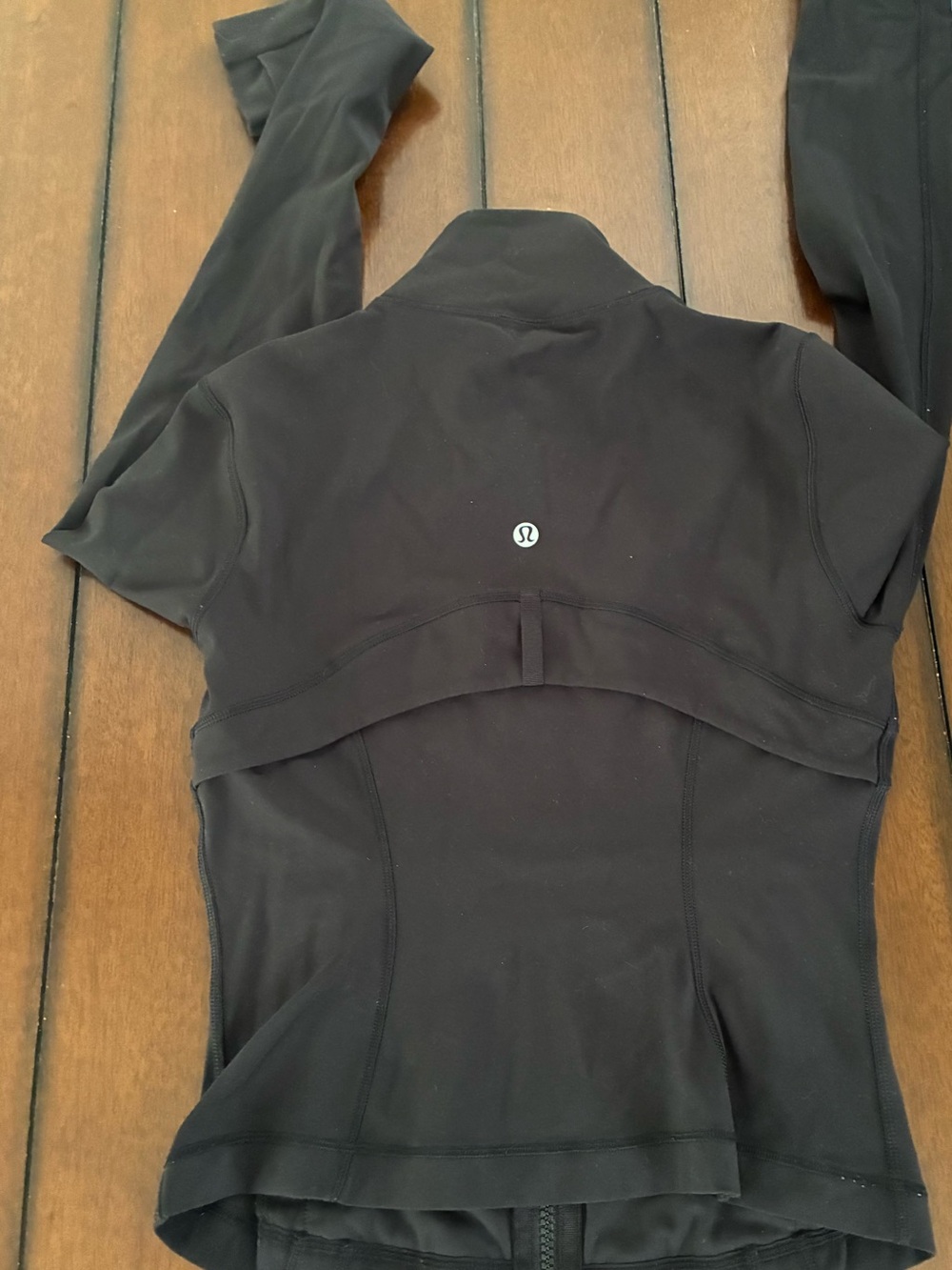 lululemon athletica Black Full-Zip Utility Jacket with Contour Seams - Picture 2 of 6